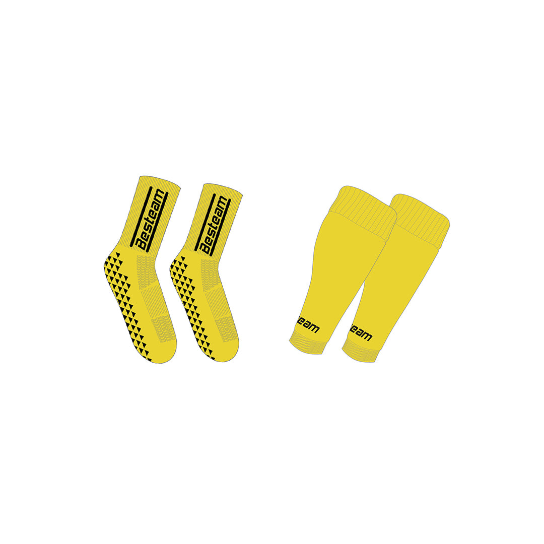 Grip Sock and Cut-off Sock Yellow – Besteam Sport